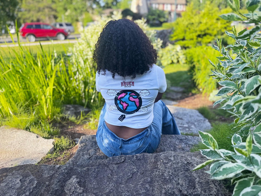 “H.J the world is mine” CROP TOP