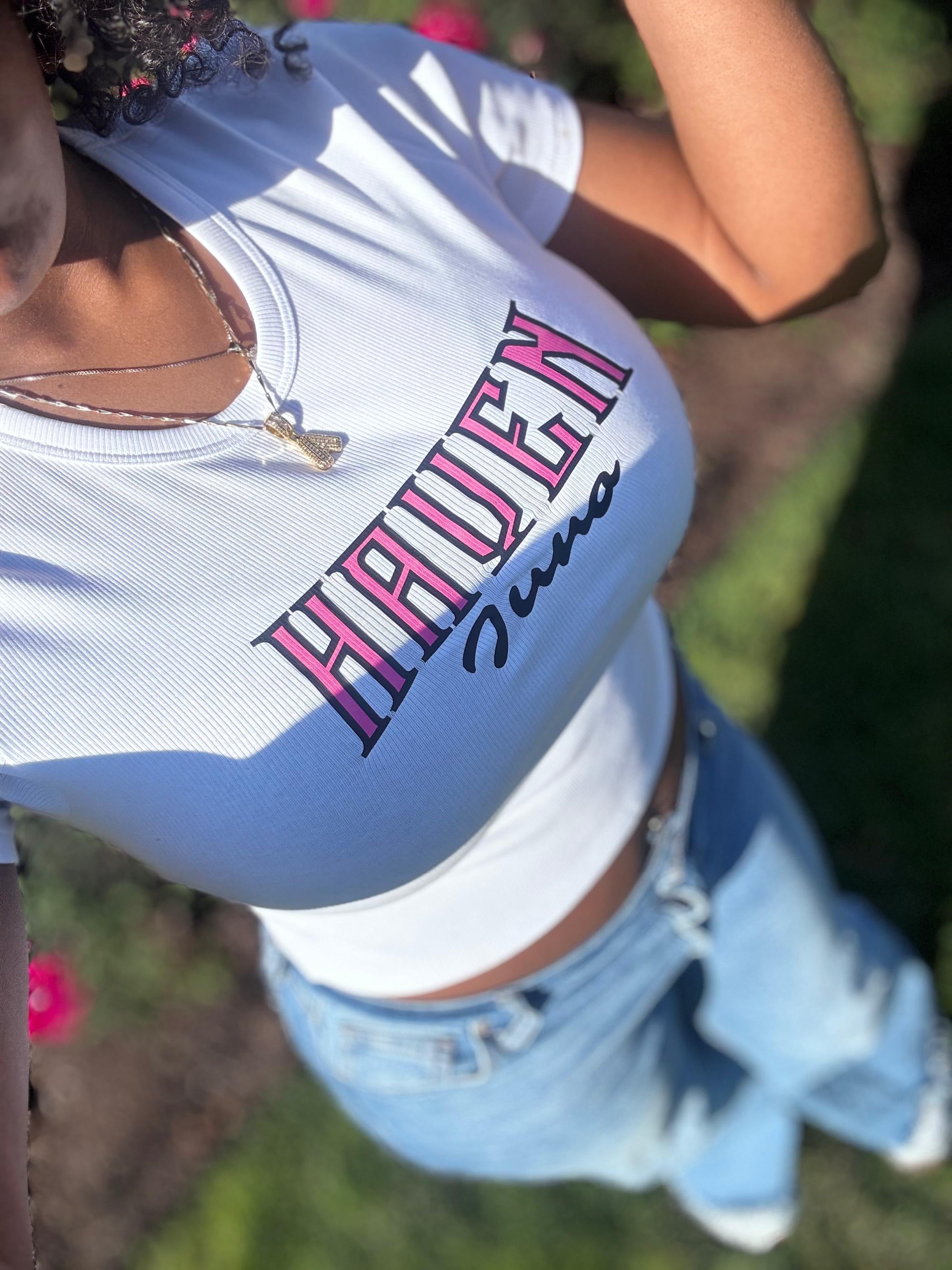 “H.J the world is mine” CROP TOP